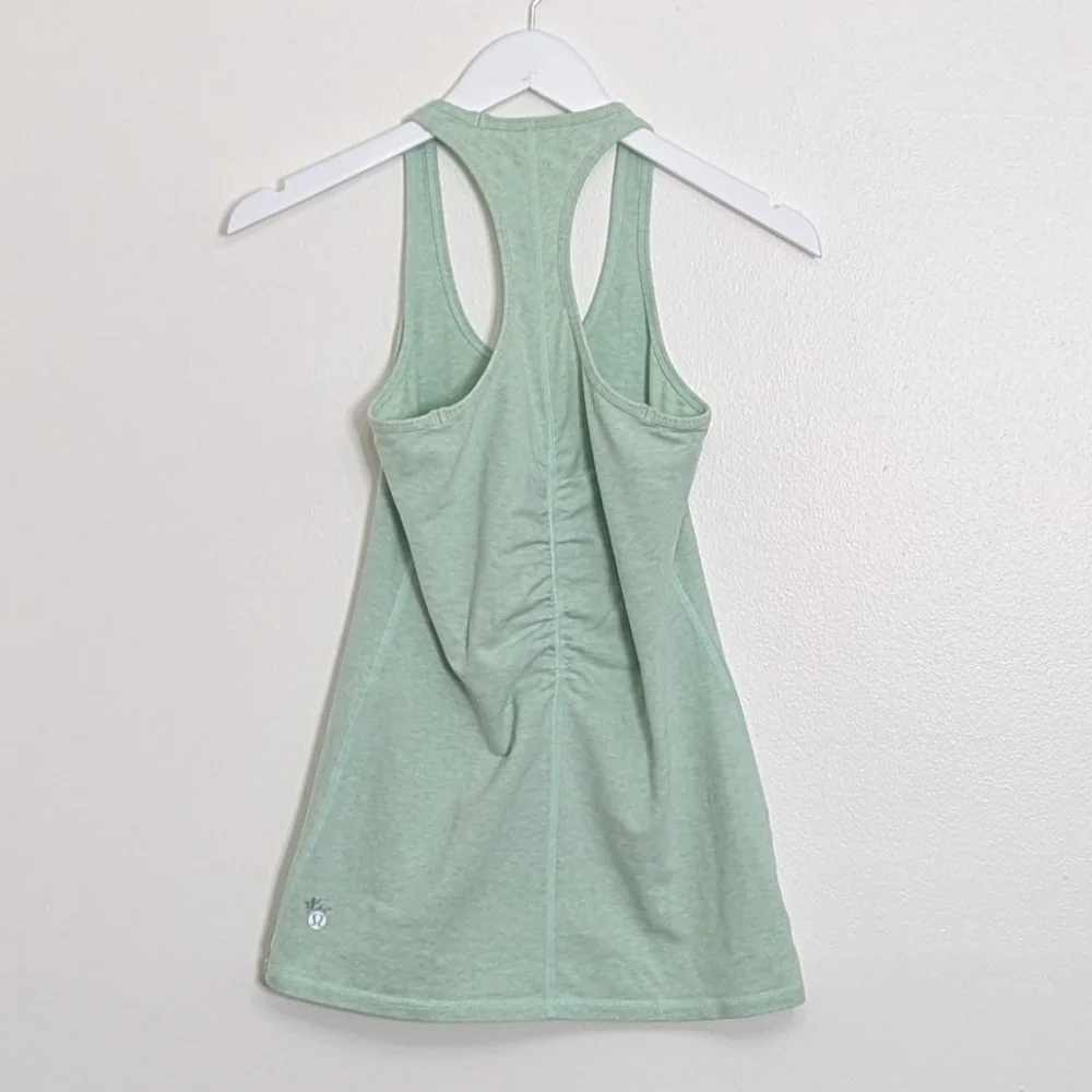 Lululemon Tank Small Green Wunderlust 2013 Racerback Cinched